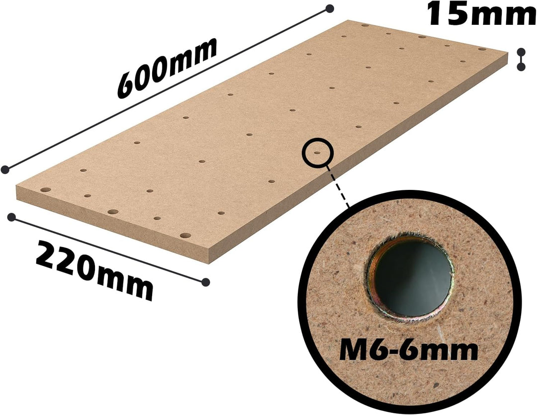 Genmitsu Gewindeeinsätze 2040 MDF-Spoilboard für Genmitsu 4040-PRO CNC-Maschine, X-Achsen-Verlängeru