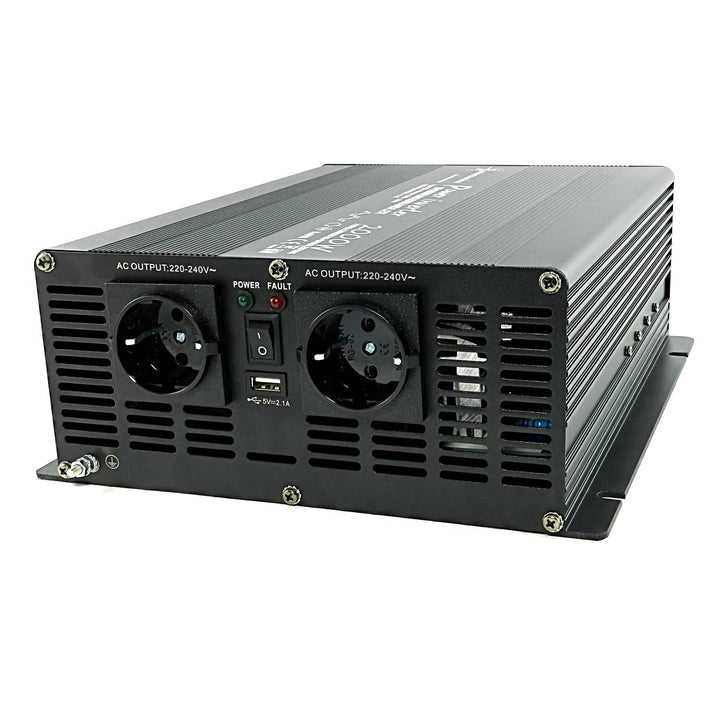 SOLARTRONICS Spannungswandler NM2000 12V 2000 Watt SCHWARZ - 4000 Watt Spitzenleistung - Wechselrich