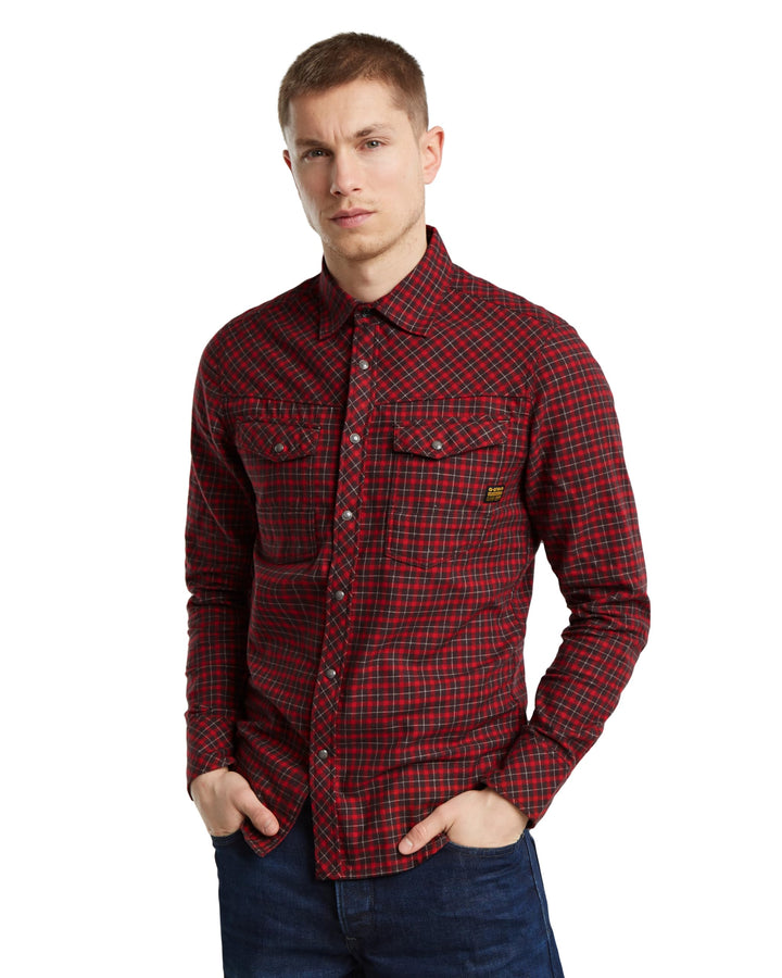 G-Star RAW Herren Dakota Slim Shirt L Mehrfarben (Baron Chibi Check D25223-d818-g907), L Mehrfarben