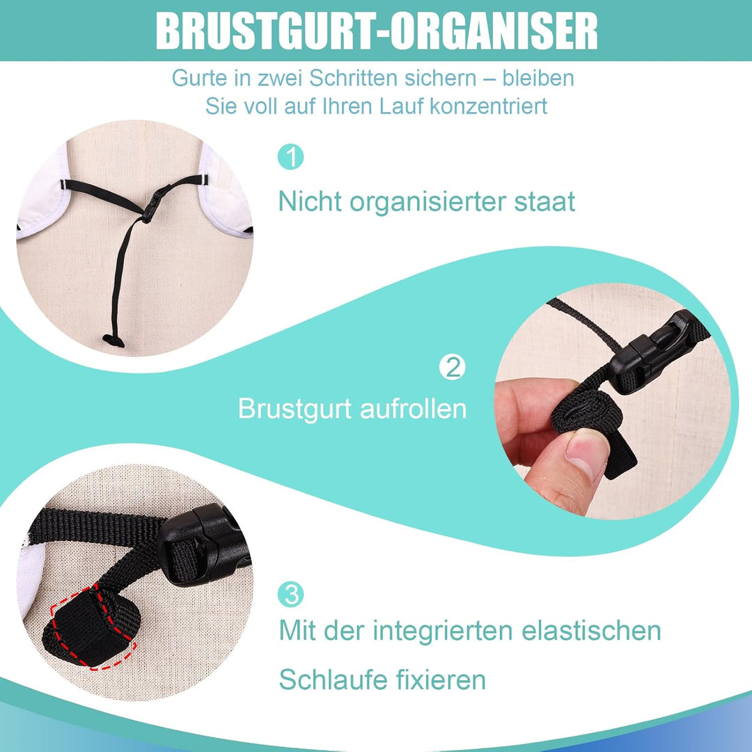 Laufweste Damen &amp; Herren mit 500ml Trinkflasche, Reflektierende Running Vest für Bessere Sichtbarkei