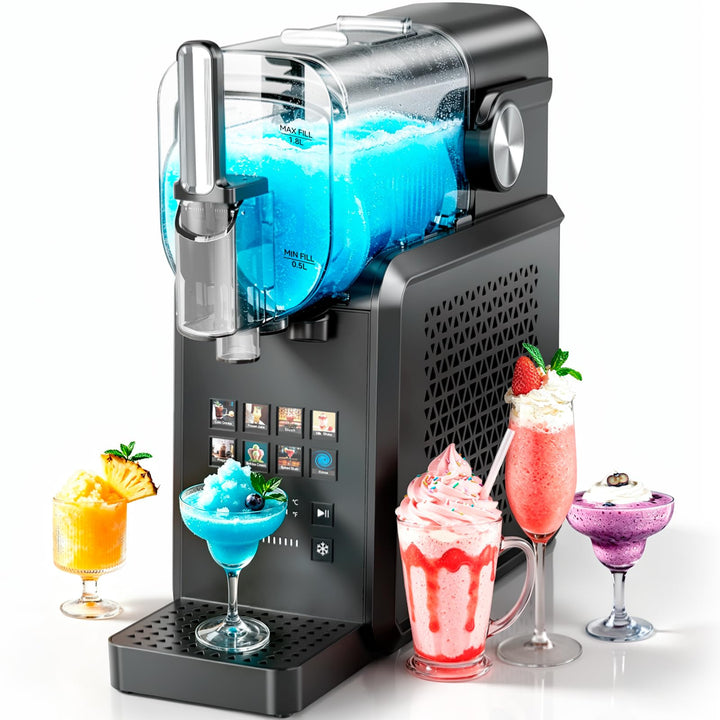Slushie-Maschine, 2L Slush Eismaschine für Zuhause, Slush Ice Maker mit 8 Modi, kein Eis &amp; kein Mixe