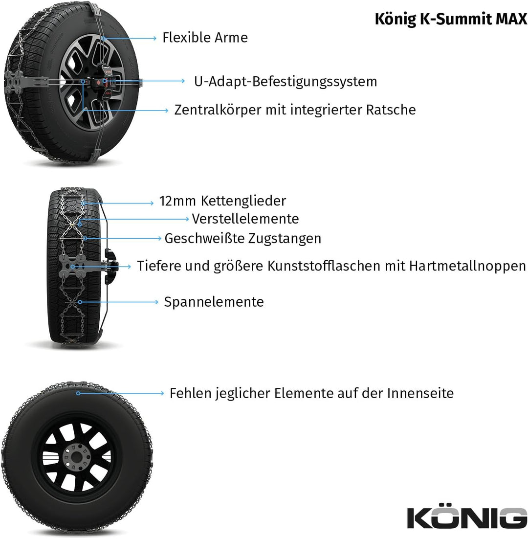 KÖNIG K-SUMMIT MAX K44 - Schneeketten, K44