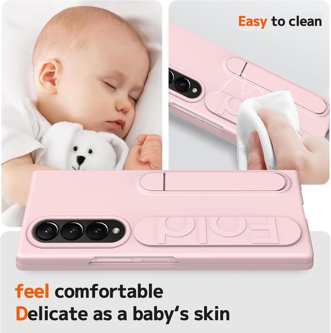 NINKI Kompatibel mit Samsung Galaxy Z Fold 4 Hülle mit Displayschutz Z fold 4 handschlaufe Hülle mit