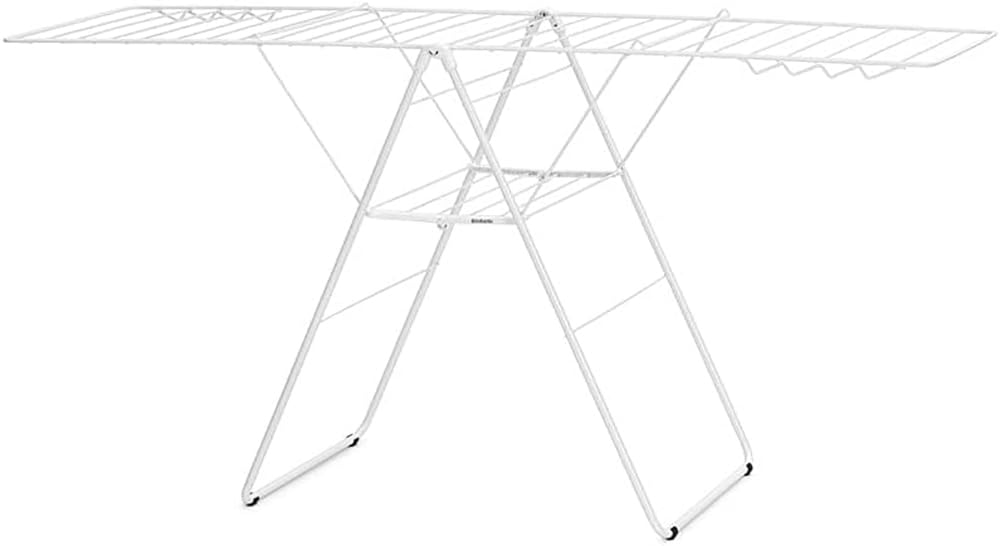 Brabantia HangOn 25m Trockengestell, Legierter Stahl, Fresh White 25m without Rod Fresh White, 25m w
