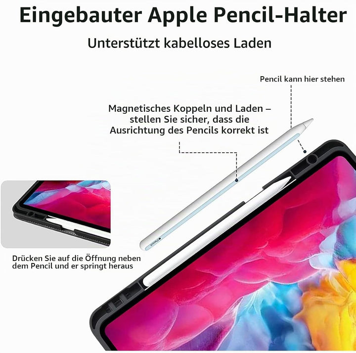 Gexmil Leder Hülle für iPad Air 11 Zoll M2 2024, iPad Air 10,9 Zoll 5./4. Genration 2022/2020 Echt L