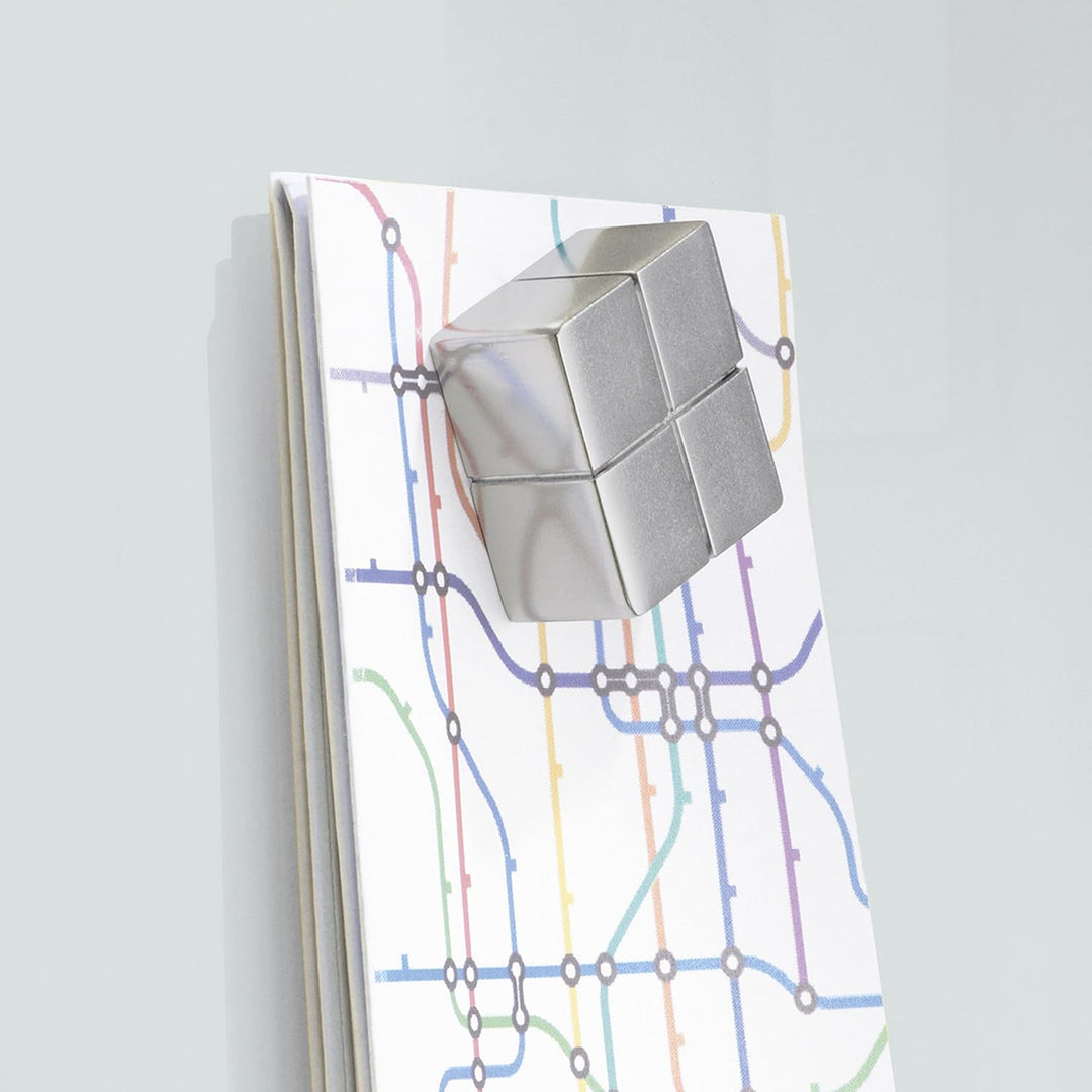 SIGEL GL121 Premium Glas-Magnettafel 60 x 40 cm super-weiss hochglänzend, TÜV geprüft, einfache Mont