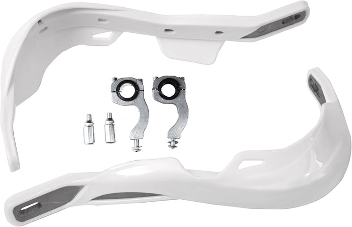 Paar Weiss Universal Motorrad Handschützer 22mm 7/8", Weiss