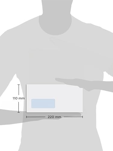 Blake Envelopes Purely Everyday 25885RH Briefumschläge Haftklebung Mit Rechtes Fenster Weiss DL 110