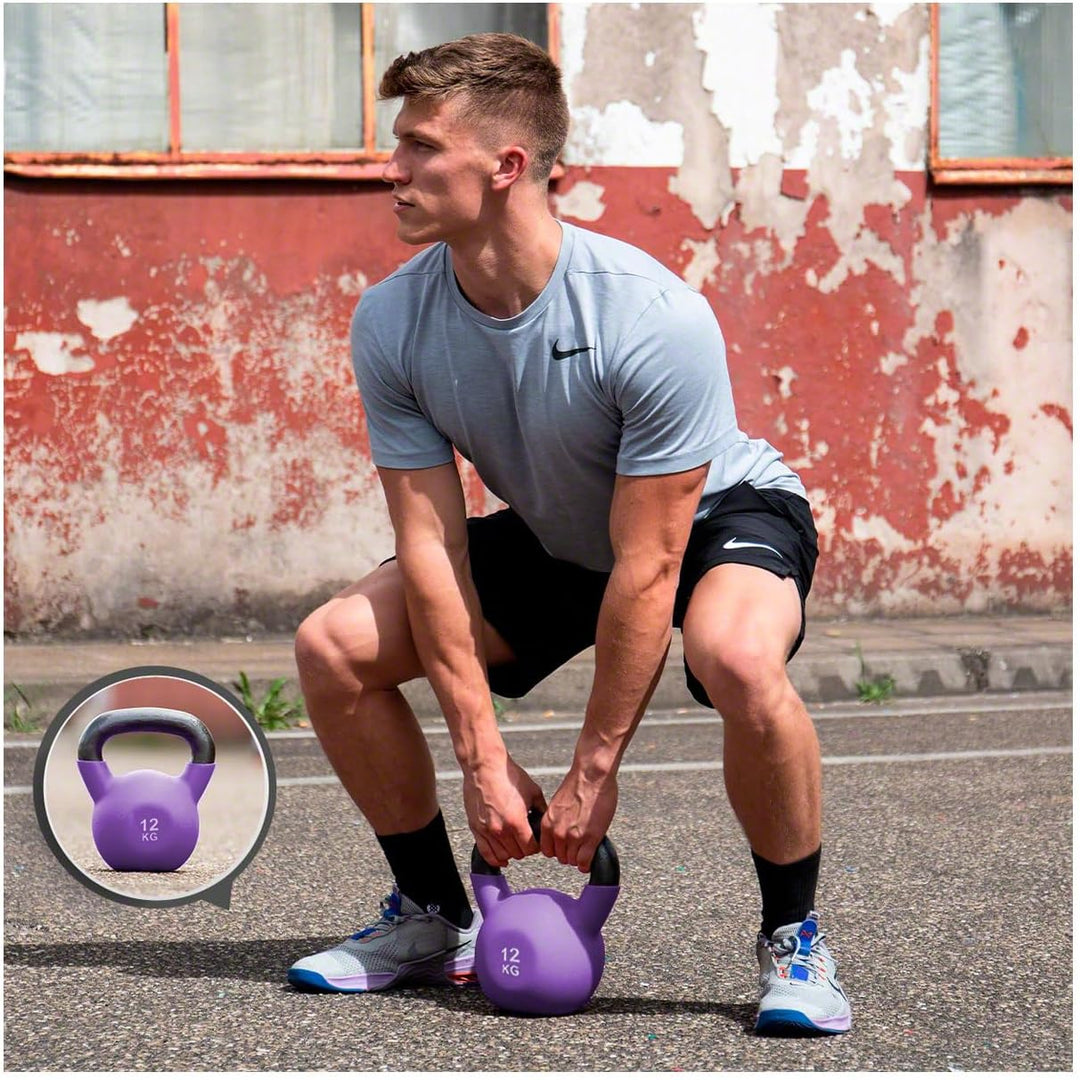 Sport-Tec Kettlebell, Kugelhantel, Workout, Fitness, Bodybuilding, Kurzhantel, Gewichtskugel, Schwun