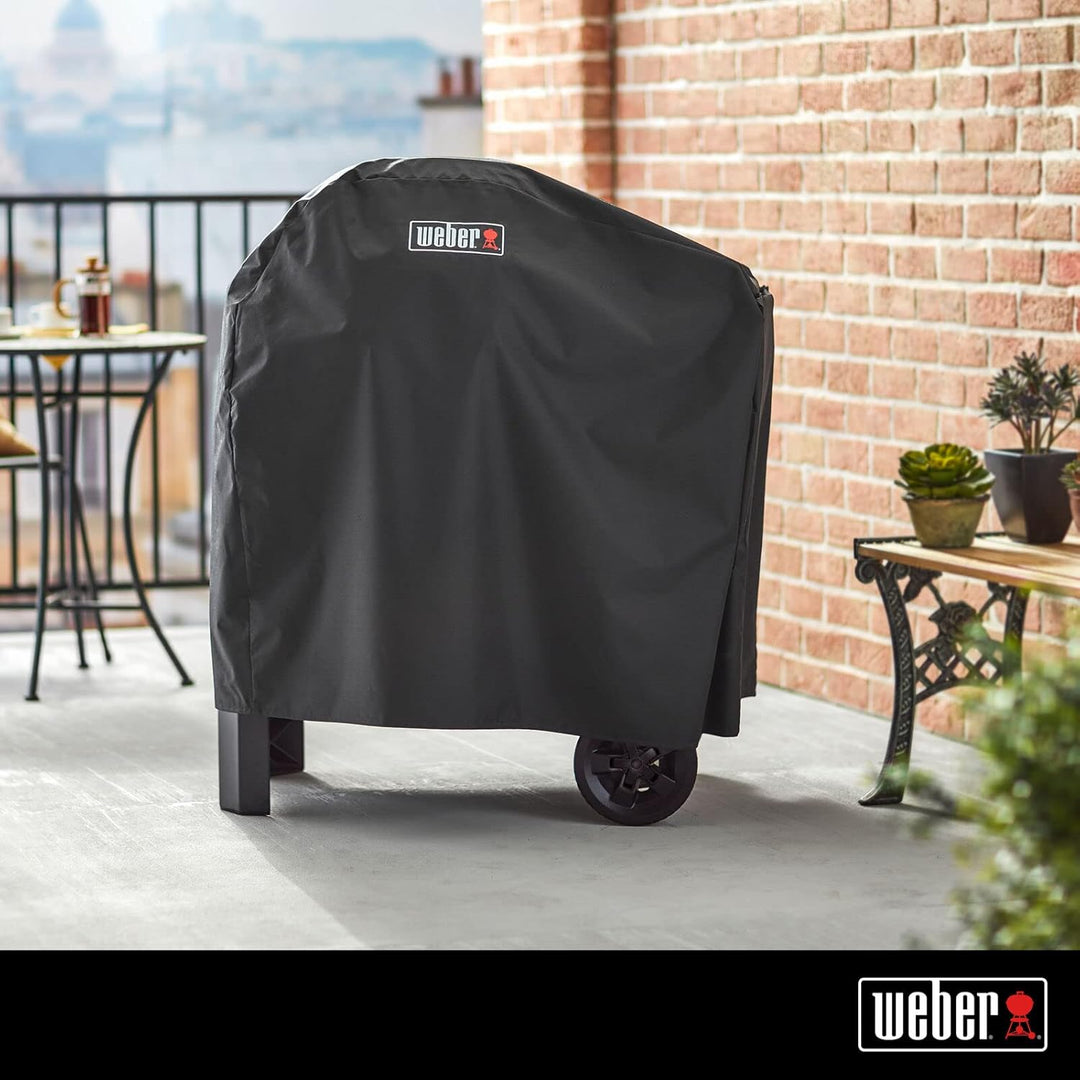 Weber Premium Grill Abdeckhaube für Pulse 1000/2000 mit Rollwagen, atmungsaktiv UV- &amp; wasserbeständi