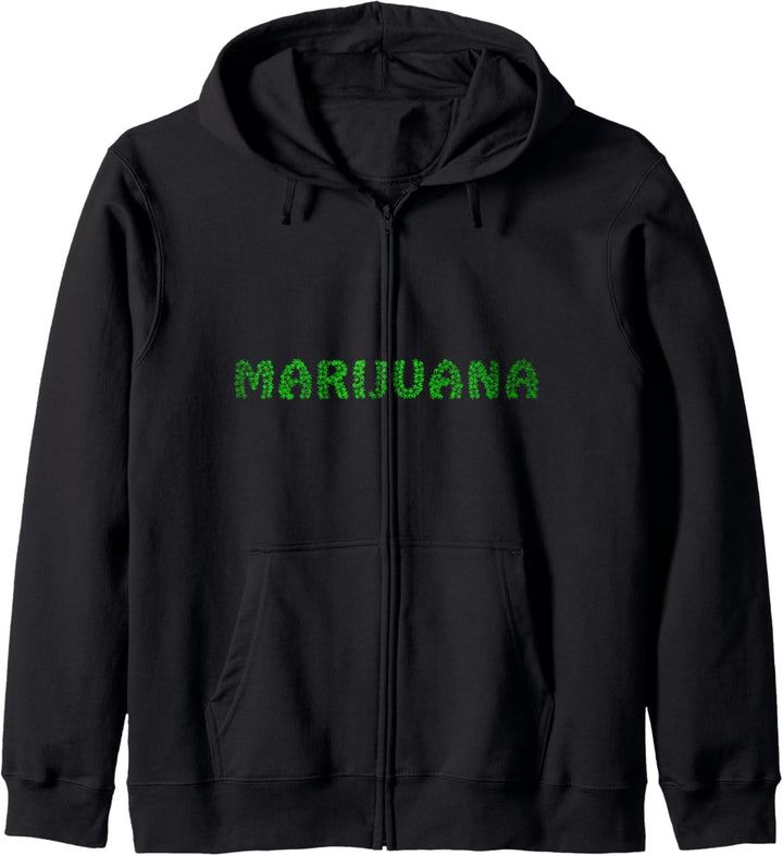 Marijuana Montage I Love Weed Marijuana Pot Celebrate 420 Kapuzenjacke