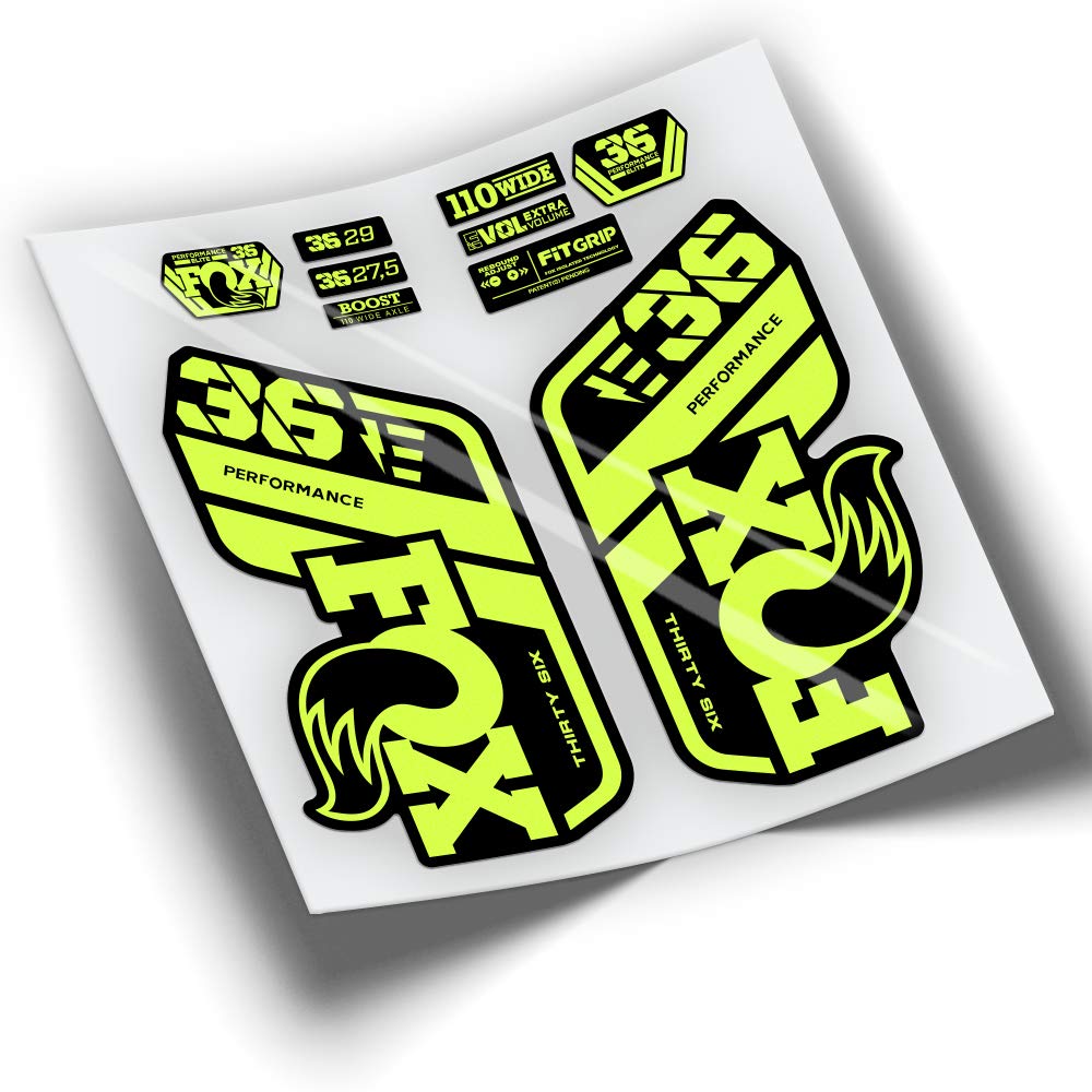 Ref: VP431 Aufkleber, kompatibel mit FOX 36 Gabel, 2021–2025, Performance, MTB, Sticker, Aufkleber,