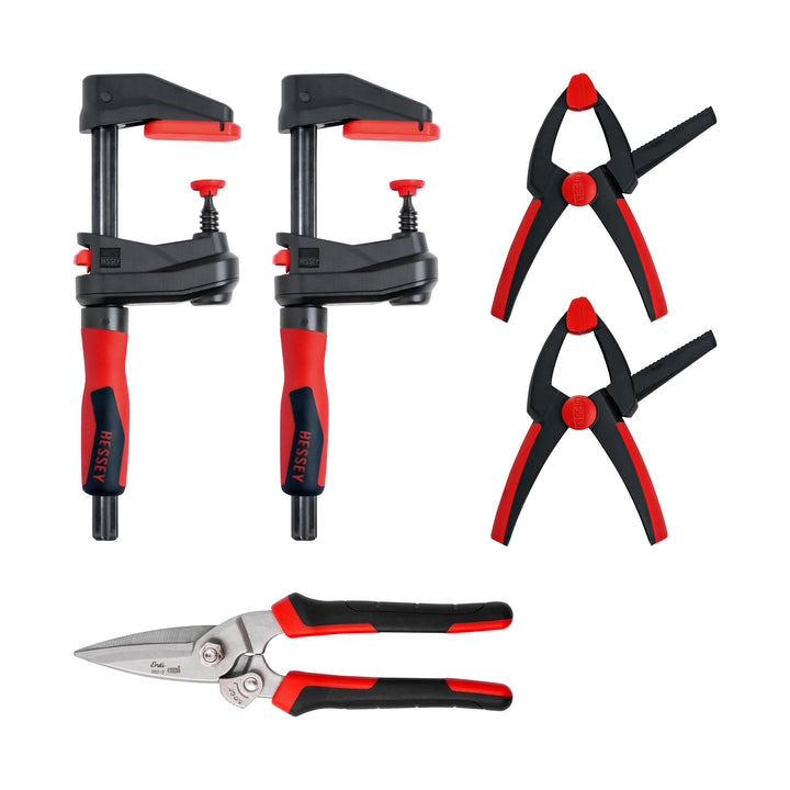 BESSEY Limitiertes DIY Aktionsset SET1-A, mit Spann- und Schneidwerkzeugen für viele Einsatzmöglichk