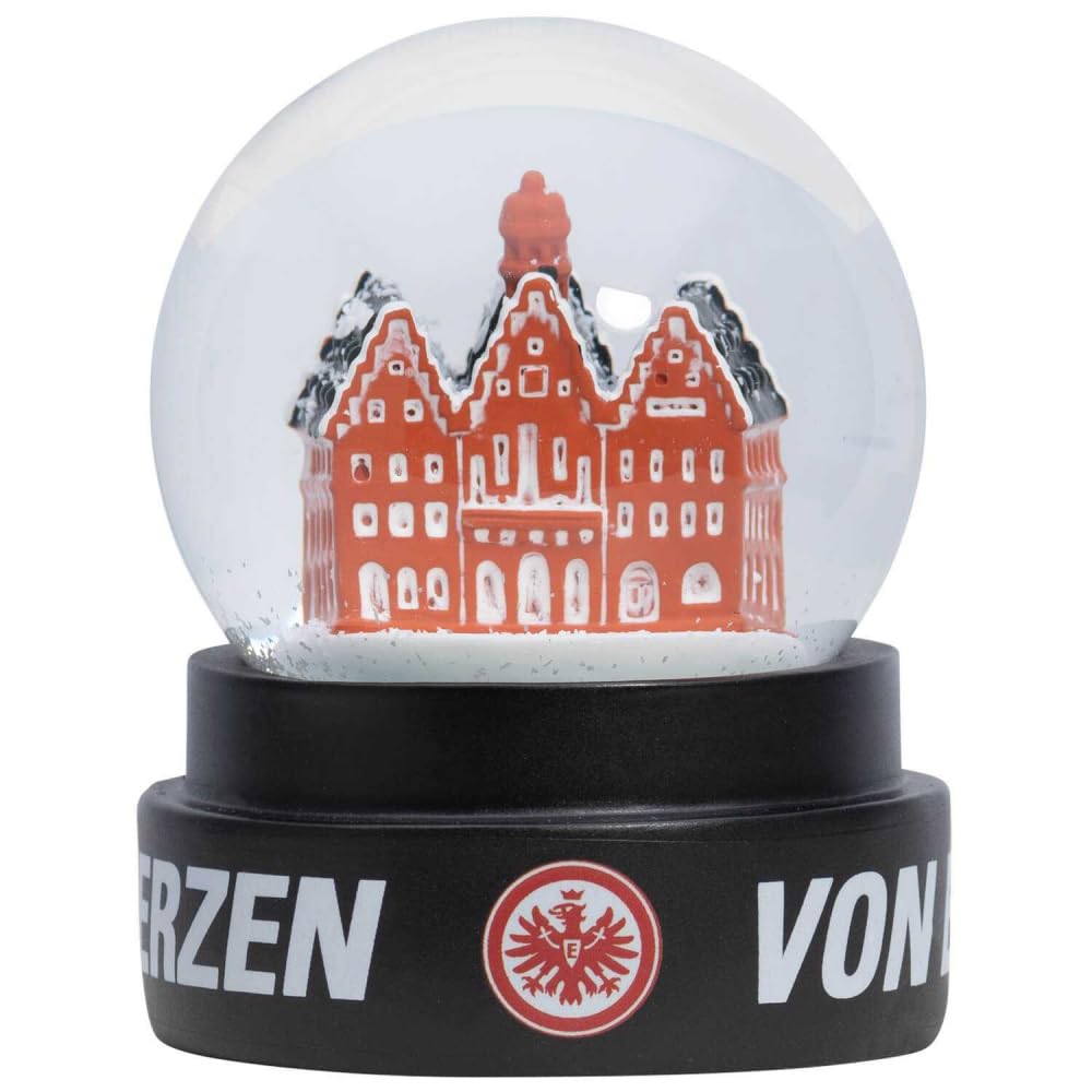 Eintracht Frankfurt Schneekugel Römer Weihnachten Weihnachtsdekoration