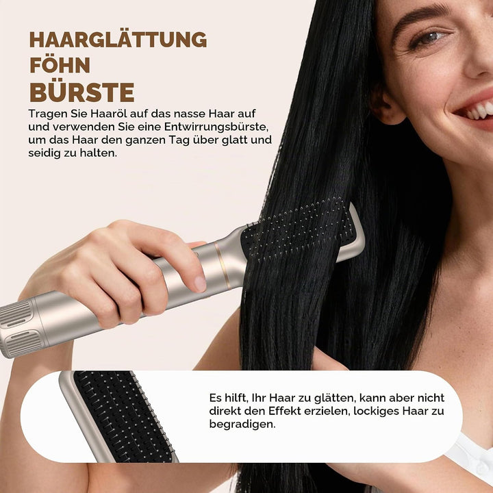 UKLISS Airstyler 6 in 1 mit LCD-Display, Hairstyler &amp; Haarstyler Set mit Hair Dryer, Rundbürstenföhn