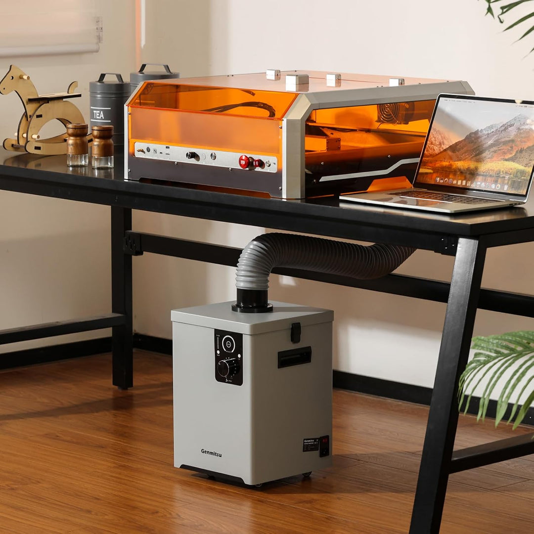 Genmitsu MD13 Rauchreiniger für Genmitsu L8, Rauchabsauger mit Vierschichtfiltration, LED-Schnittste