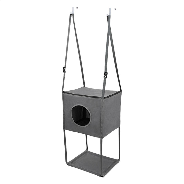 Türhängender Katzenbaum, Katzenkletterbaum, Türmontage, Kletterkatzen, Wand-Katzenhängematte für den