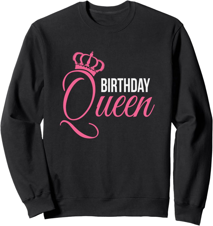 Birthday Queen Cute Party Crown Sweatshirt