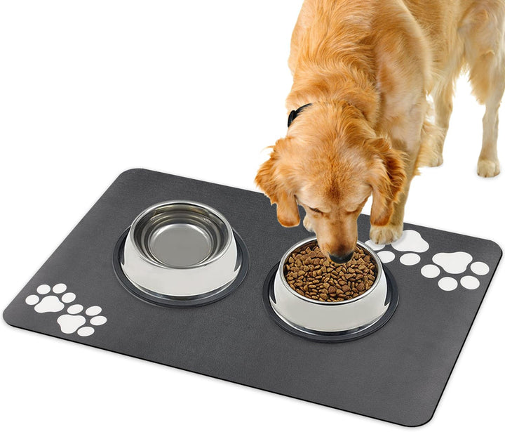 Napfunterlage Hund Katzen Futternapf Unterlage: 60 x 40 cm rutschfeste Hundenapf Unterlage Katzennap