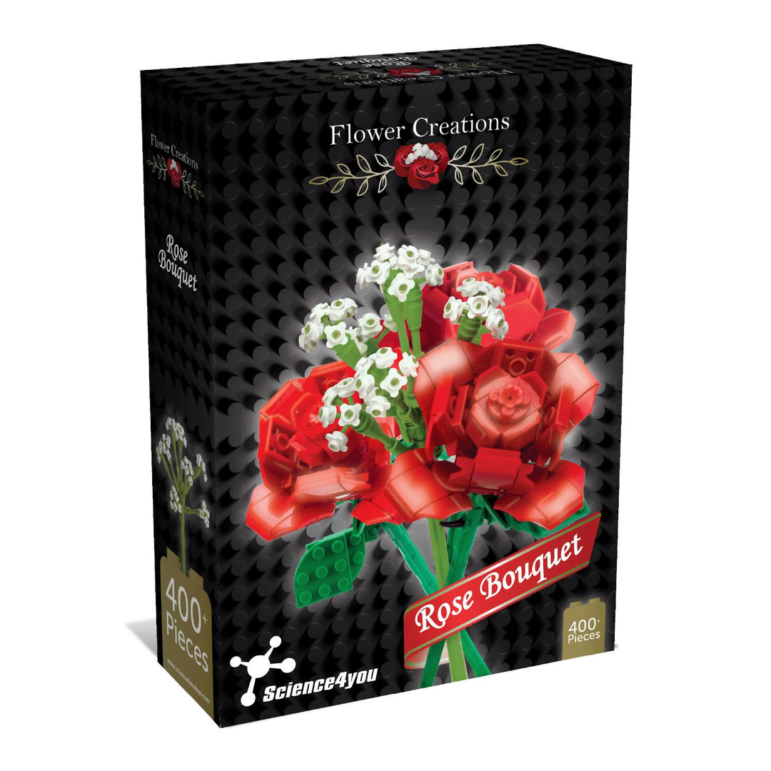 Science4you Blumenstrauss Rosen Baukasten für Erwachsene – Haben Sie Spass beim Bauen von Rosenstrau
