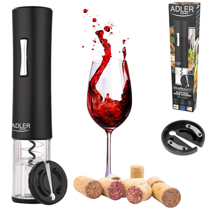 Adler Electric Wine Open AD 4490, Kunststoff, schwarz
