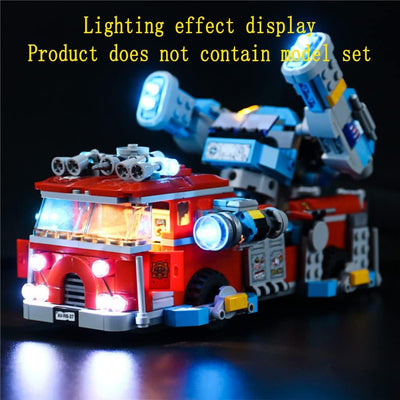 GEAMENT LED Licht-Set Kompatibel mit Lego Phantom Feuerwehrauto 3000 (Phantom Fire Truck 3000) - Bel