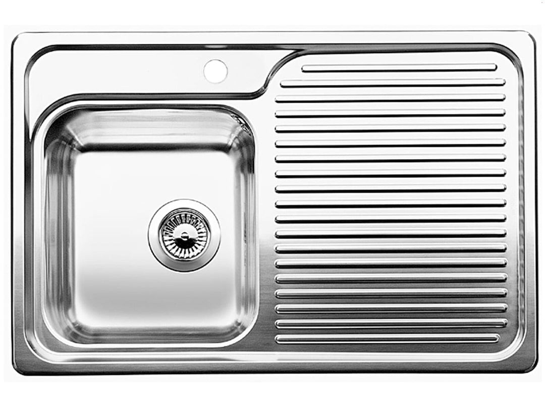 BLANCO CLASSIC 40 S | Edelstahl | Einbauart: Einbau von Oben | Hauptbecken links | ohne Ablauffernbe