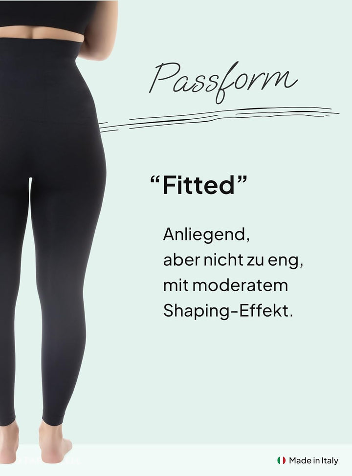 FarmaCell Bodyshaper 609Y - Leggings INNERGY mit FIR Schlankeitseffekt - Anticellulite-Leggings, Sch