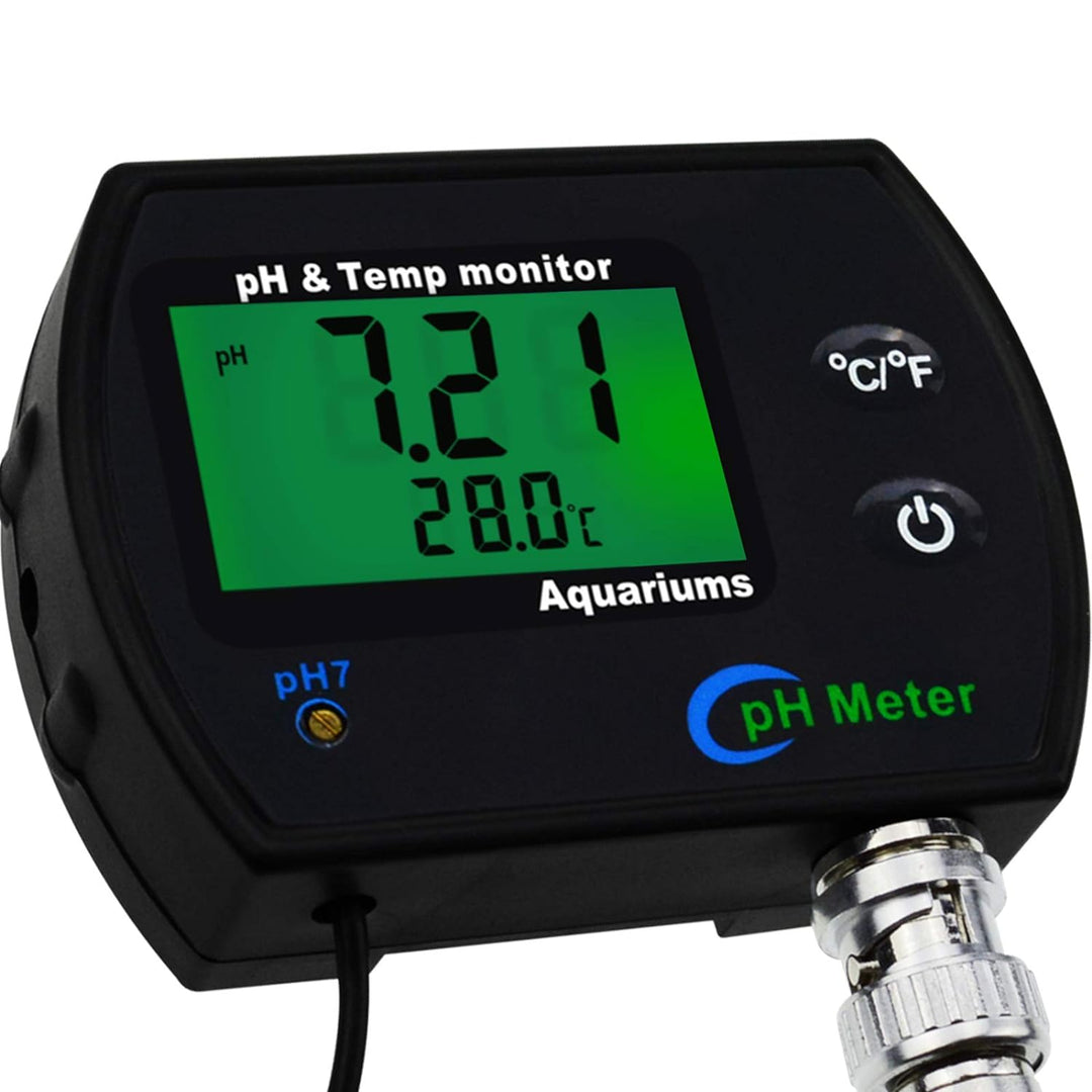 PH Messgerät 2 in 1 Temperatur Digitaler PH Tester, pH-Meter mit ATC, Wasserqualität Tester mit LCD,