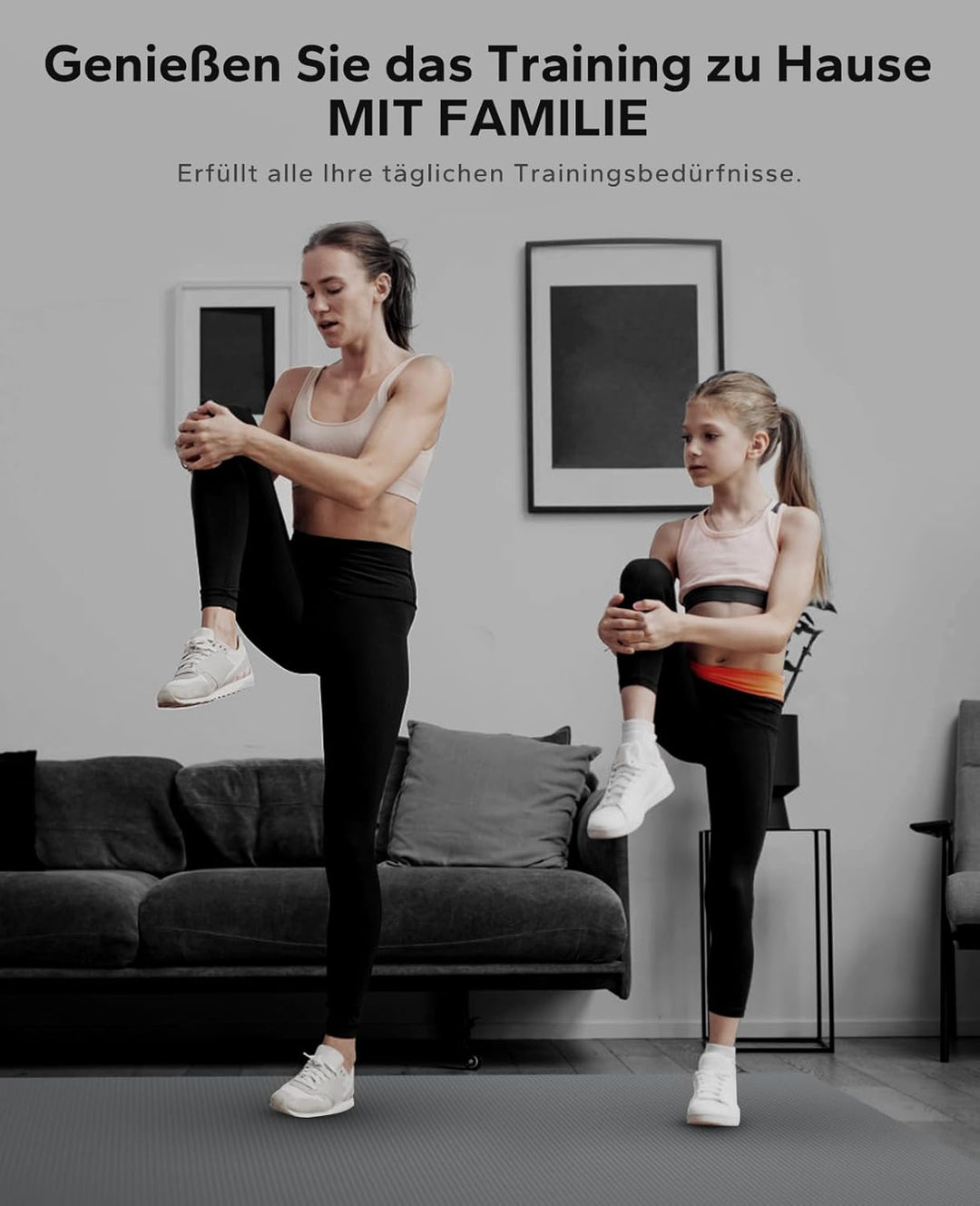 HAPBEAR Yogamatte XXL- Extra Gross Breit Sportmatte Fitnessmatte Rutschfest 213cm x 152cm/183cm x 12