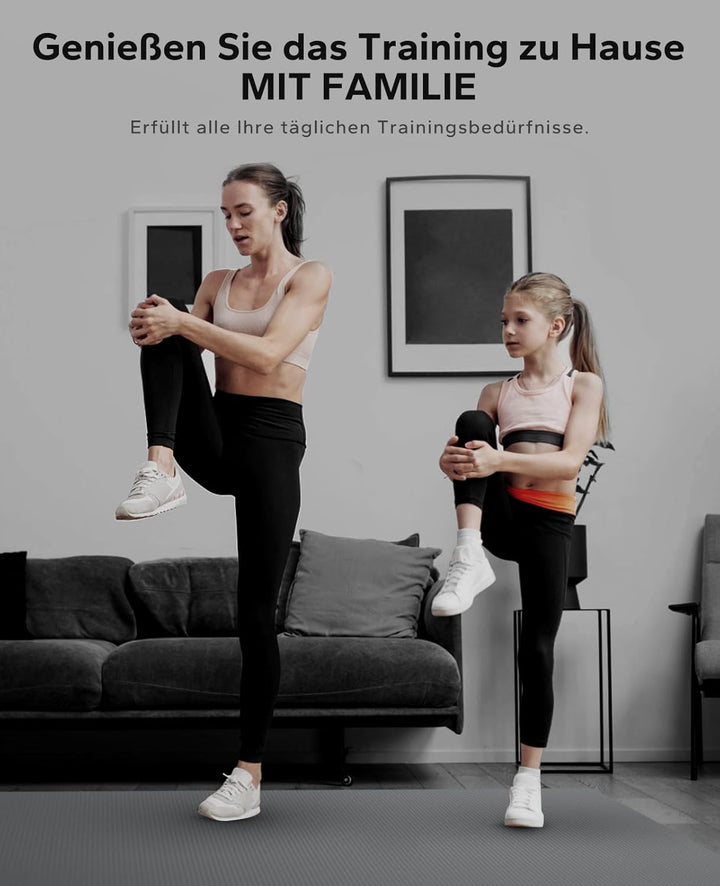 HAPBEAR Yogamatte XXL- Extra Gross Breit Sportmatte Fitnessmatte Rutschfest 213cm x 152cm/183cm x 12