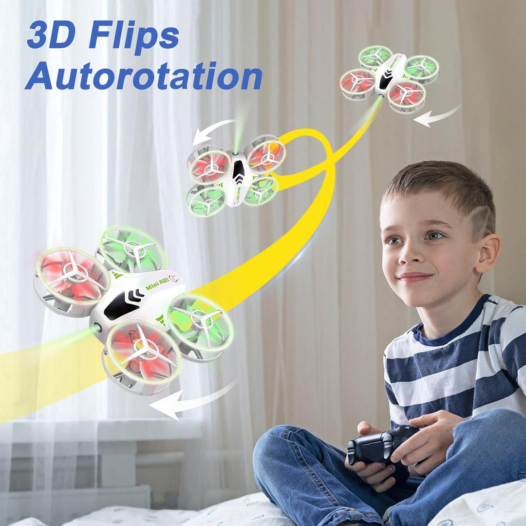 Mini Drohne für Kinder Spielzeug with LED Lights, RC Flugzeug Spielzeug Drone für Kinder und Anfänge