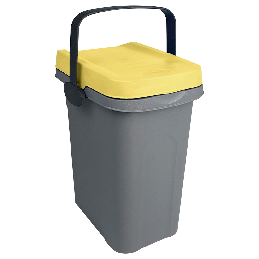 Windeleimer Geruchsdicht 7 Liter Gelb Küche Verschliessbar, Bio Mülleimer Klein, Komposteimer, Eimer