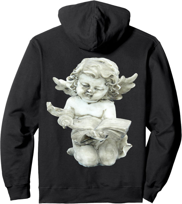 Angelic Vintage Cherub Design Baby Engel Pullover Hoodie