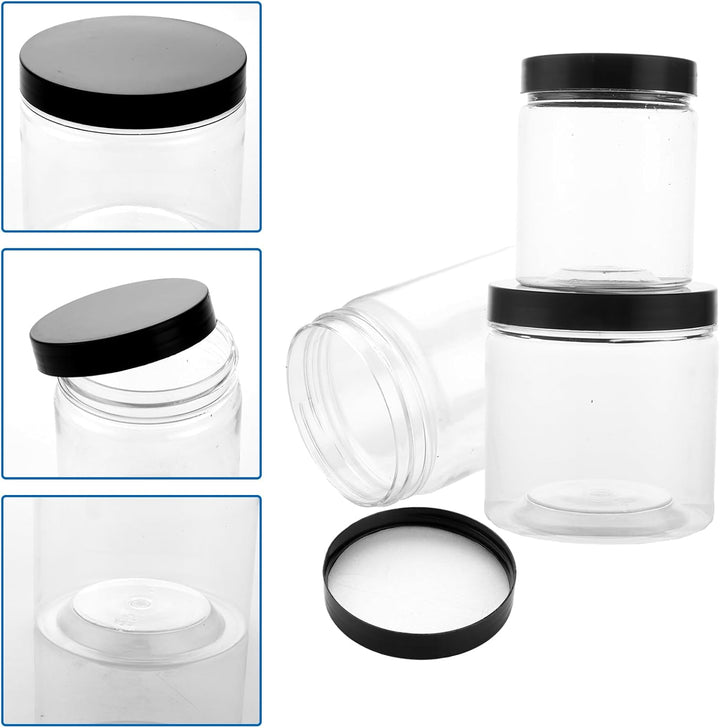 16er Vorratsdosen Set 240ml und 420ml Luftdicht Plastikdosen mit Deckel BPA-Frei Aufbewahrungsdosen