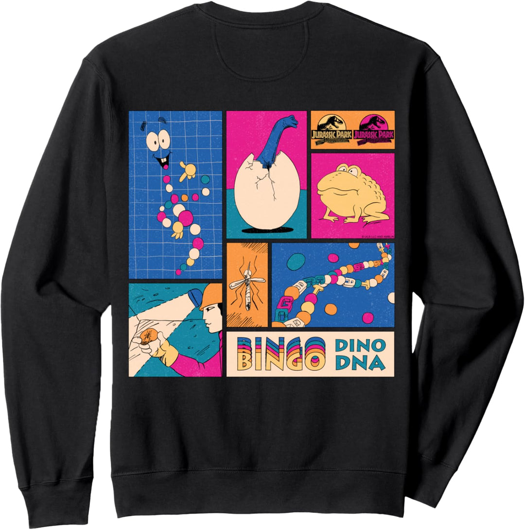 Jurassic Park 30th Anniversary Bingo Dino DNA Retro Sweatshirt