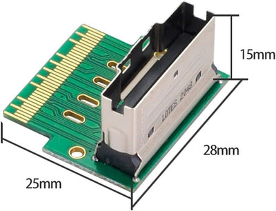 chenyang CY SFF-8654 PCI-E Slimline SAS 8i 74Pin Stecker auf SFF-8654 SAS 4.0 74Pin Buchse SFF-8654