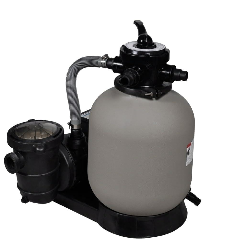 Sandfilterpumpe, Poolfilter, Sandfilter, 600 W, 17000 l/h