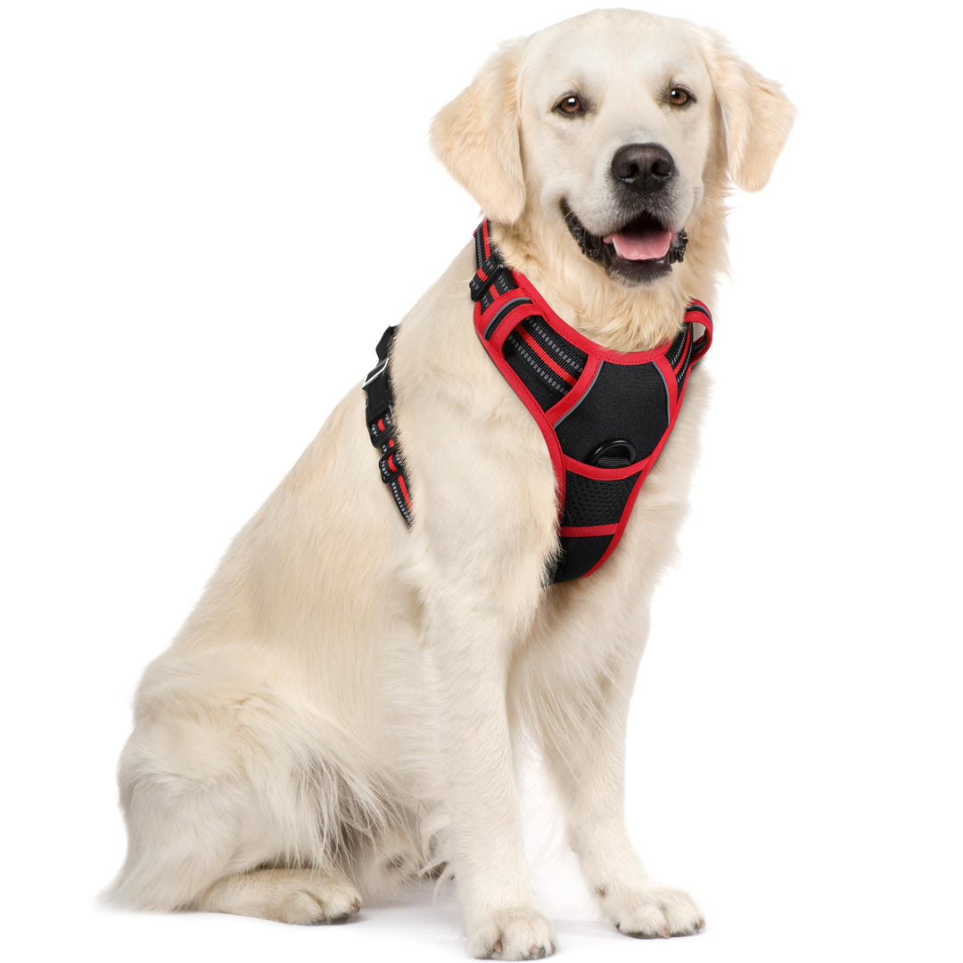 rabbitgoo Hundegeschirr Mittelgrosse Hunde, Anti Zug Geschirr mit Kontrolle, No Pull Verstellbar Hun