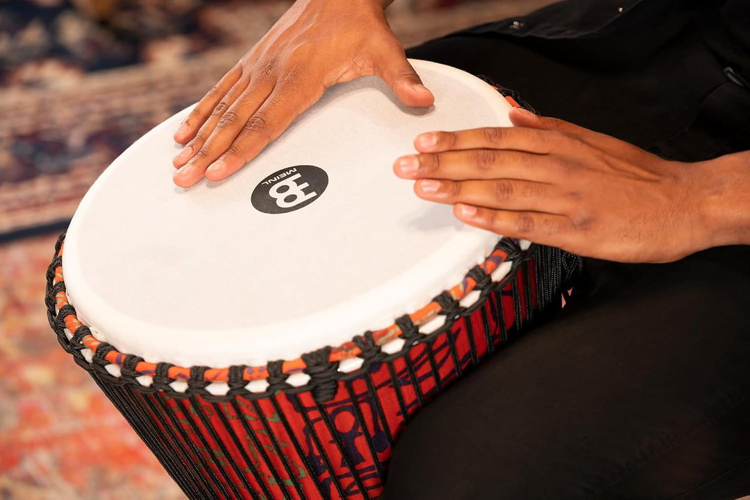 Meinl Percussion 35cm Rope Tuned Travel Series Djembe Trommel - Musikinstrument für Kinder und Erwac