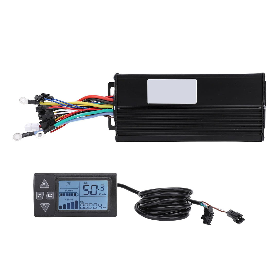 BuyWeek E-Bike Brushless Motor Controller Kit, 36V 48V 1500W 2000W 40A 3 Modus Sinuswellen Motor Reg