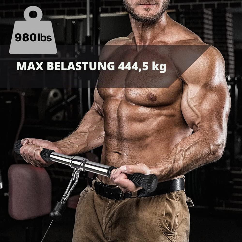 SELEWARE Handles for Cable pulls, Cable pulls kabelzug LAT pulldown bar, kabelzug Fitness Biceps Tri