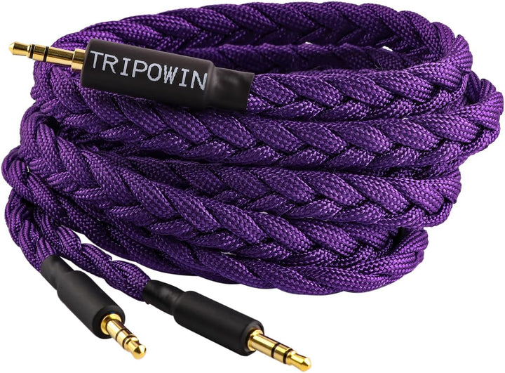 LINSOUL Tripowin GranVia Upgraded OFC hohe Reinheit Kopfhörer Audio Ersatzkabel, Dual 3.5mm Stecker