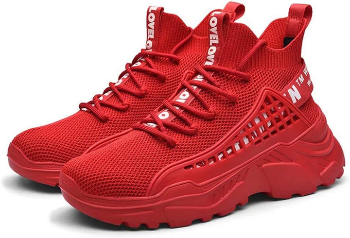 FUSHITON Herren Turnschuhe atmungsaktive Sportschuhe Leichte Freizeitschuhe lässig Strassenlaufschuh