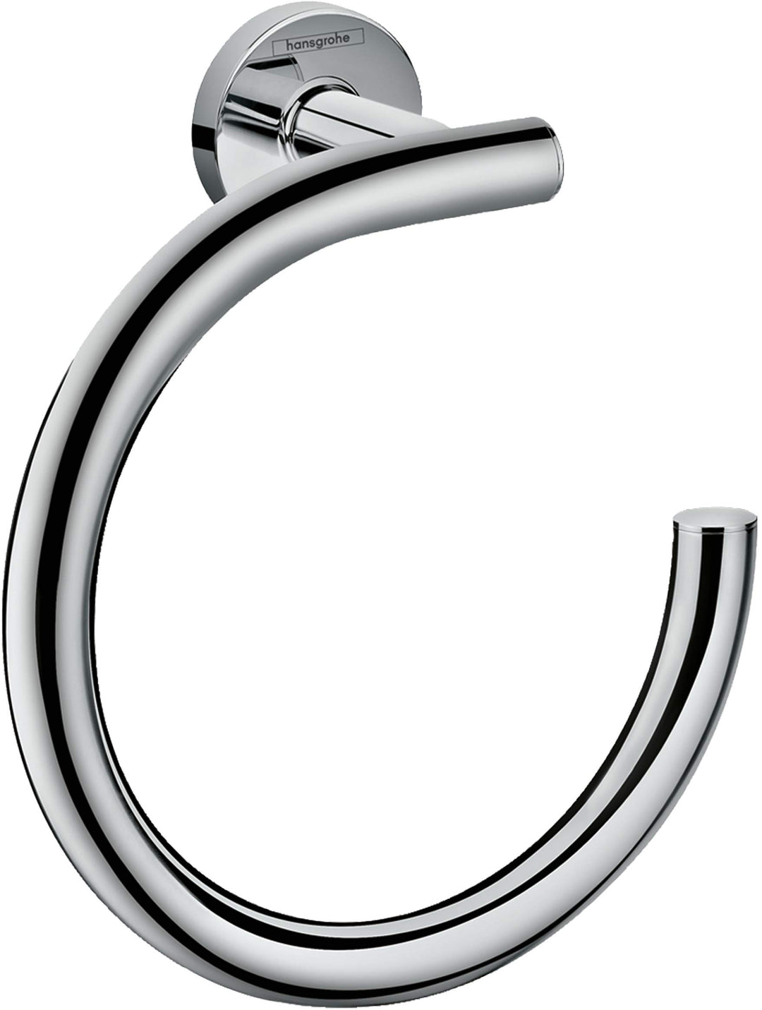 hansgrohe Logis Universal Handtuchring/Handtuchhalter rund (Badzubehör) Chrom, Handtuchring