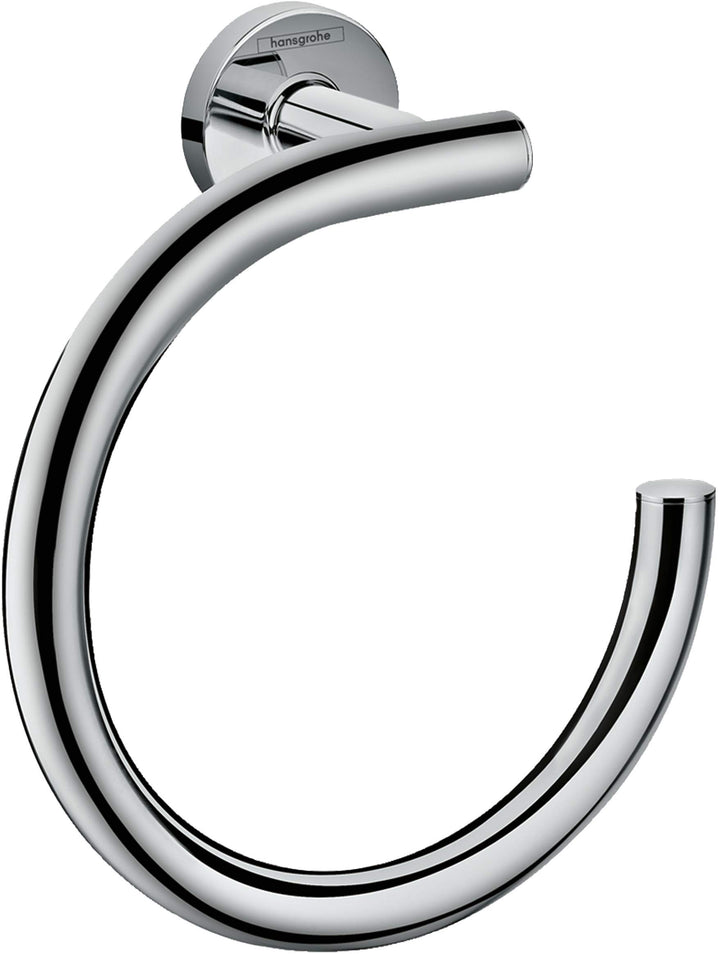 hansgrohe Logis Universal Handtuchring/Handtuchhalter rund (Badzubehör) Chrom, Handtuchring