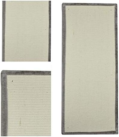 nanook Kratzbrett Sisal Kratzmatte mit Plüsch - extragrosse Kratzfläche 110 x 45 - Robustes Teppich