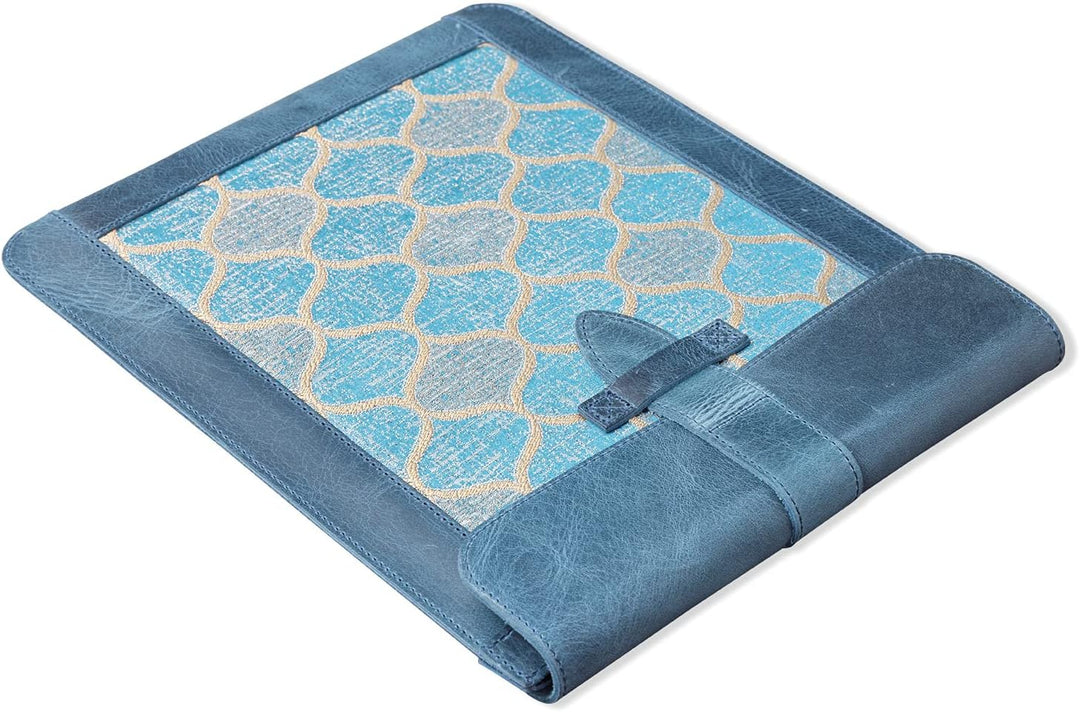 LONDO Echtleder-Ärmeltasche für Ipad - Small Blau Small, Blau Small