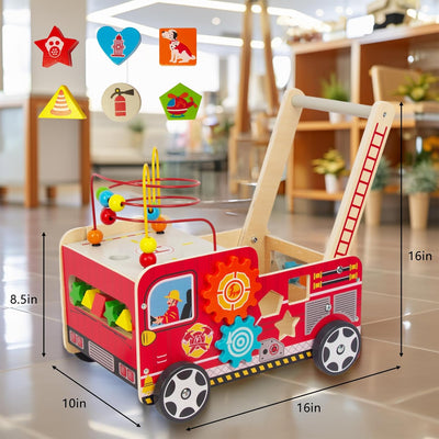 Lauflernwagen Aus Holz Für Kinder Lauflernhilfe Spass Babys, Laufen Lernen, Multifunktion Holzspielz