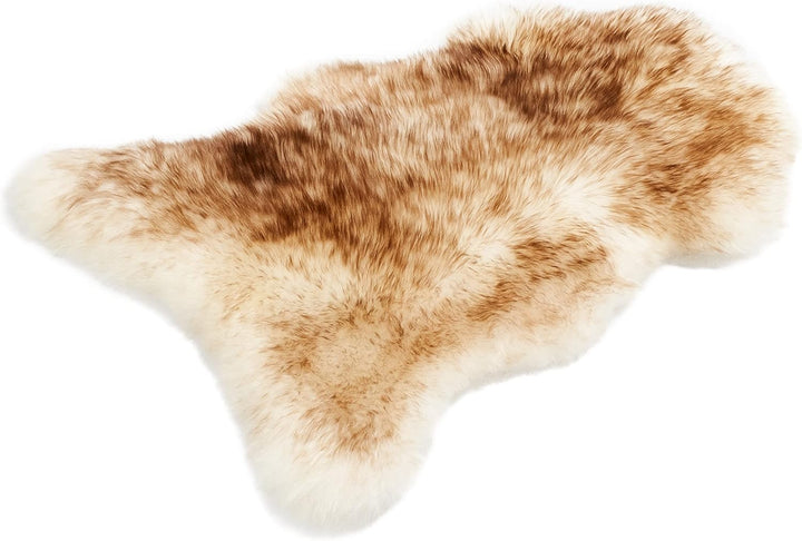 Cakla Lammfell Echt 120-130 cm - Schaffell Echt Gross - Fellteppich Rothaarig - Weich und Flauschig